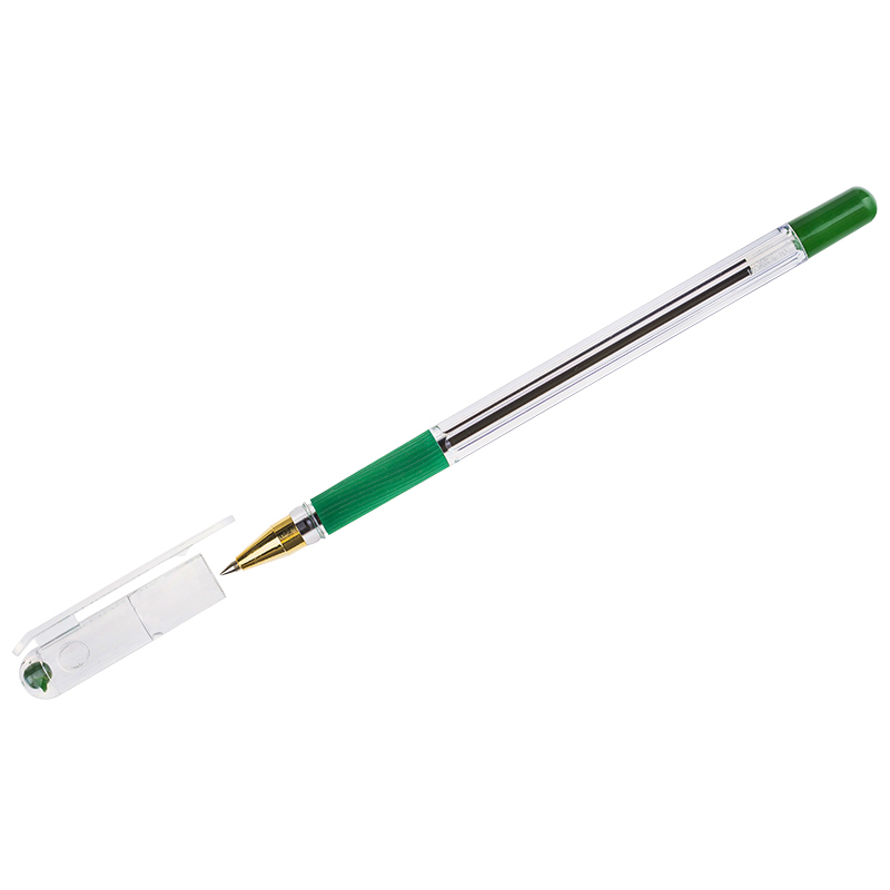 Ручка шариковая Зеленый 0, 5мм масл. R/рез. MC GOLD"+ШК MunHwa