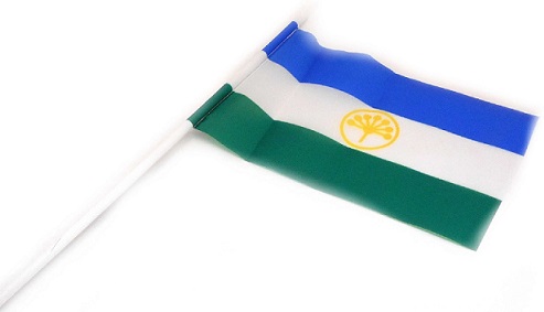 Флаг "Башкортостан" 12*18см на пластиковой палочке
