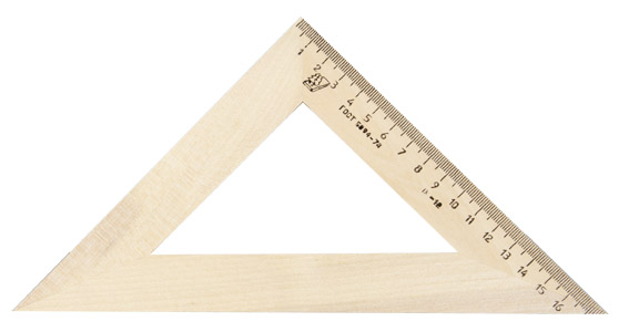 Треугольник деревян. 45*/180мм Можга