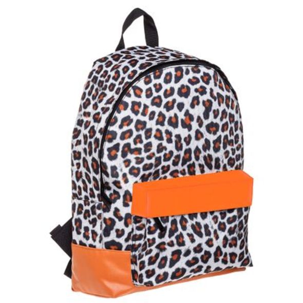 Рюкзак "BASIC" Leopard style 1отд. 1карм. полиэстер 30*41*13см Hatber