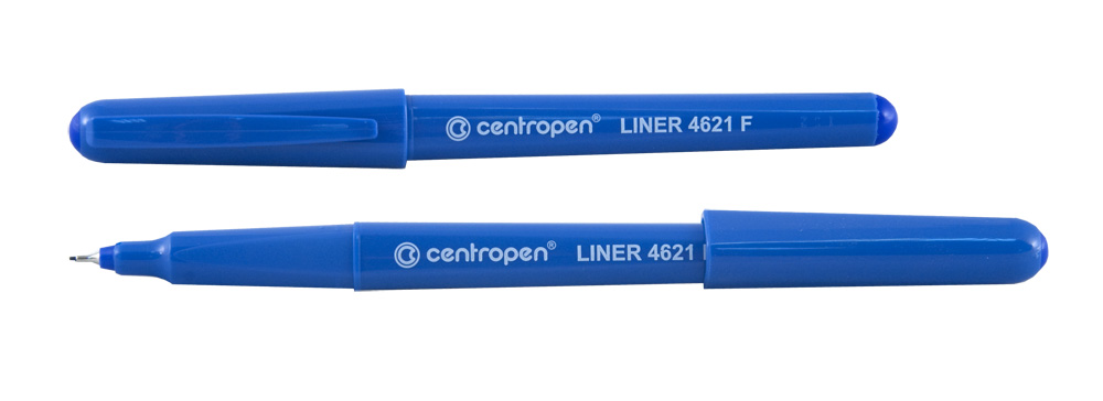 Ручка капиллярная/линер синий 0, 3мм метал. нак. длина письма 1500м Centropen