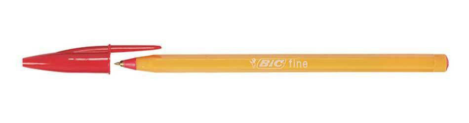 Ручка шариковая красный 0, 8мм Оранж" тонкая линия BIC