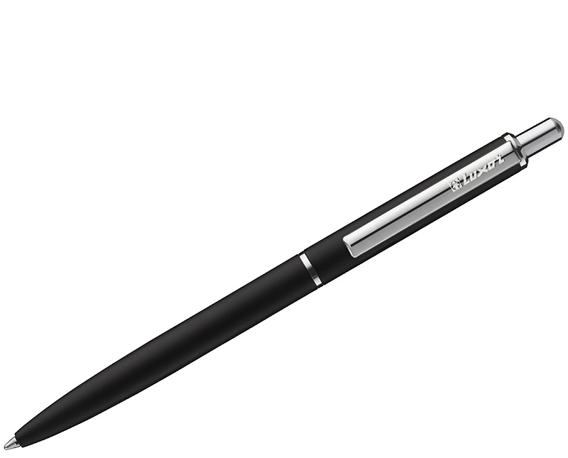 Ручка подарочная авт. мет. "Cosmic" черный/хром 1мм LUXOR