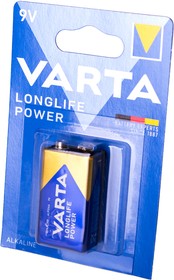 Батарейка 6LR61 Крона 9V LongLife POWER  VARTA
