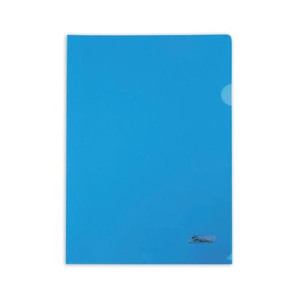 Папка -уголок А4 0, 18мм синяя Hatber
