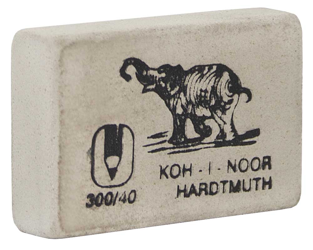 Ластик  белый Elephant 8х36х23мм Koh-i-noor