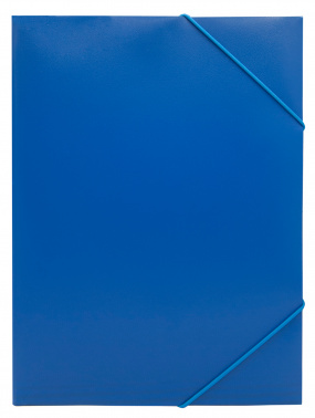 Папка -на резинке А4 0, 4мм кор. 15мм синий BURO