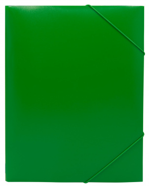 Папка -на резинке А4 0, 4мм кор. 15мм зеленый BURO