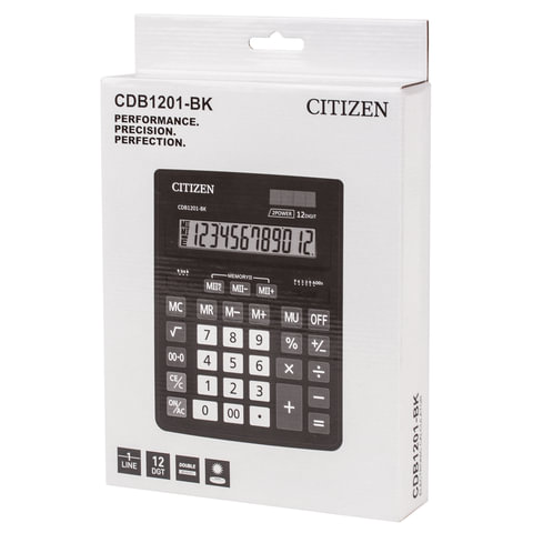 Калькулятор 12разр. 2пит. MII, MU, A023F, 00->0, +/- (205*155мм) Citizen