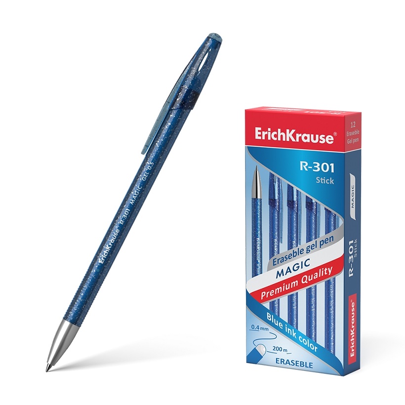 Ручка пиши-стирай гел. термо синий 0, 5мм"Magic Gel R-301 Erich Krause