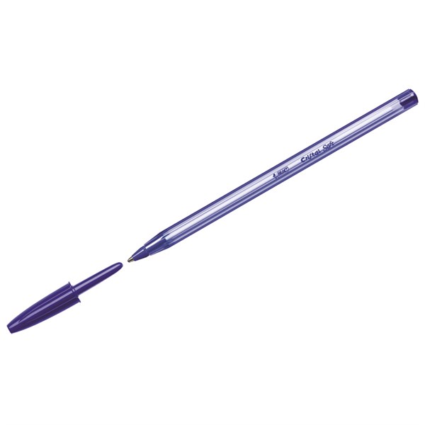 Ручка шариковая  синий 0, 8мм "Кристал СОФТ" BIC