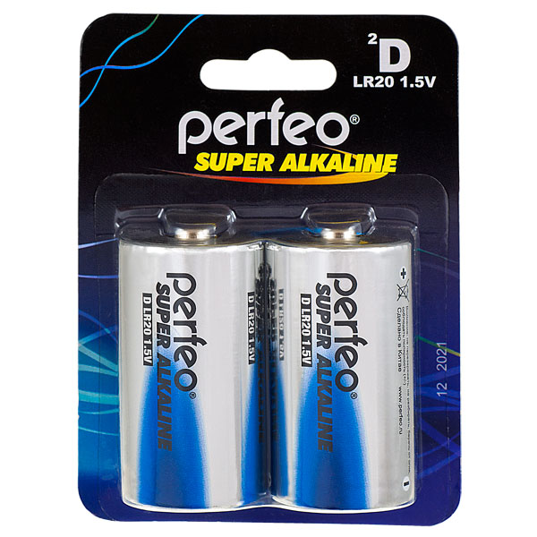 Батарейка LR20 Super Alkaline Perfeo