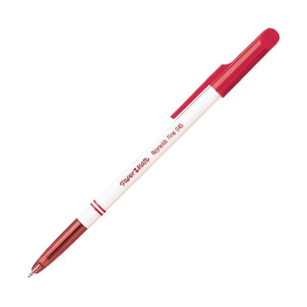 Ручка шариковая красный 0, 5мм "BP 045" тип 2019 белый корпус Paper mate