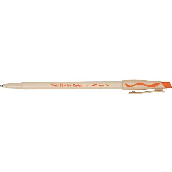 Ручка пиши-стирай с ласт. Оранжевая 1мм REPLAY Paper mate