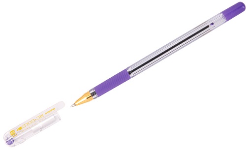 Ручка шариковая Фиолетовый 0, 5мм масл. R/рез. MC GOLD"+ШК MunHwa