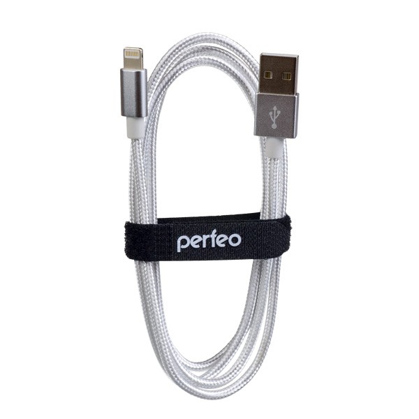 Кабель iPhone USB-8PIN (Lightning) бел. 3м Perfeo