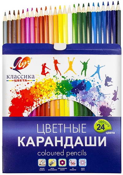 Цветные карандаши 24цв "Классика" Луч