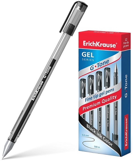 Ручка гелевая  черный 0, 5мм G-TONE Erich Krause
