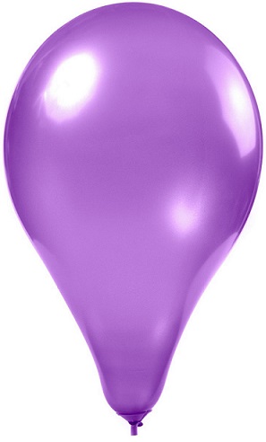 Шар воздушный 10"/25см Металлик фиолетовый Alingar