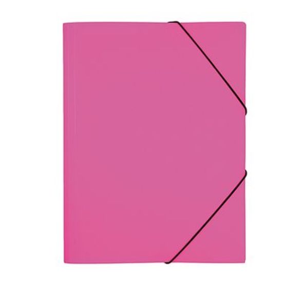 Папка -на резинке А4 0, 5мм HD "DIAMOND NEON" розовая Hatber HD