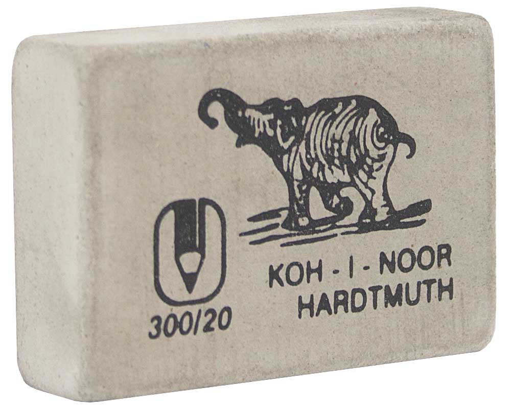 Ластик  белый Elephant 12х45х3мм Koh-i-noor
