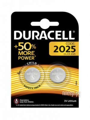 Батарейка CR2025 3V Таблетка (для комп. калькул. сигн. ) Duracell