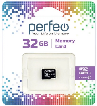 Карта  памяти32Gb MicroSDHC Class10 Perfeo