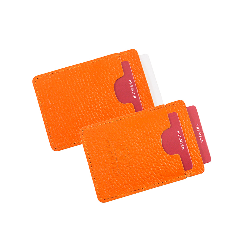 Обложка для кред. карт кожа 3кармана Оранжевый флоттер 330 Пкл