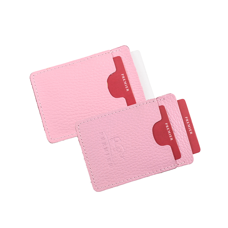Обложка для кред. карт кожа 3кармана Розовый флоттер 331 Пкл