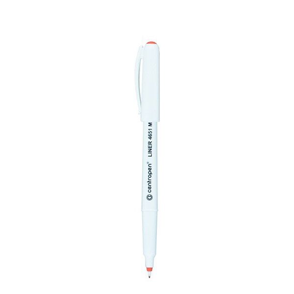 Ручка капиллярная/линер красный 0, 5мм пластик. нак. длина письма 1000м Centropen