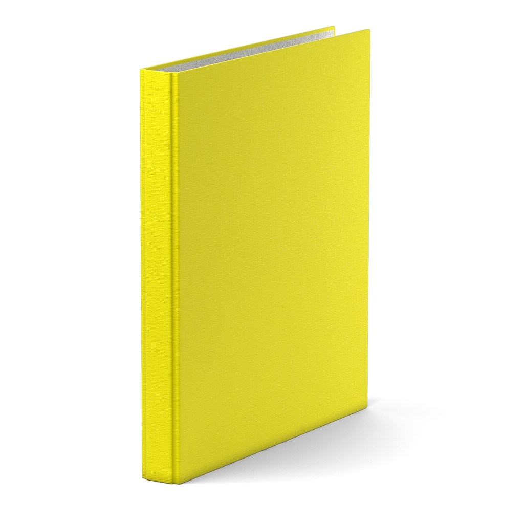 Папка -с 2-мя кольц. 1, 8мм кор. 35мм Neon желтый Erich Krause