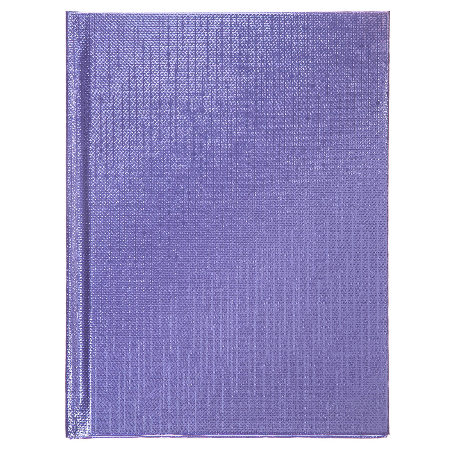 Книжка записная А6  64л "Бумвинил METALLIC Фиолетовая" клетка/линия тиснение Hatber