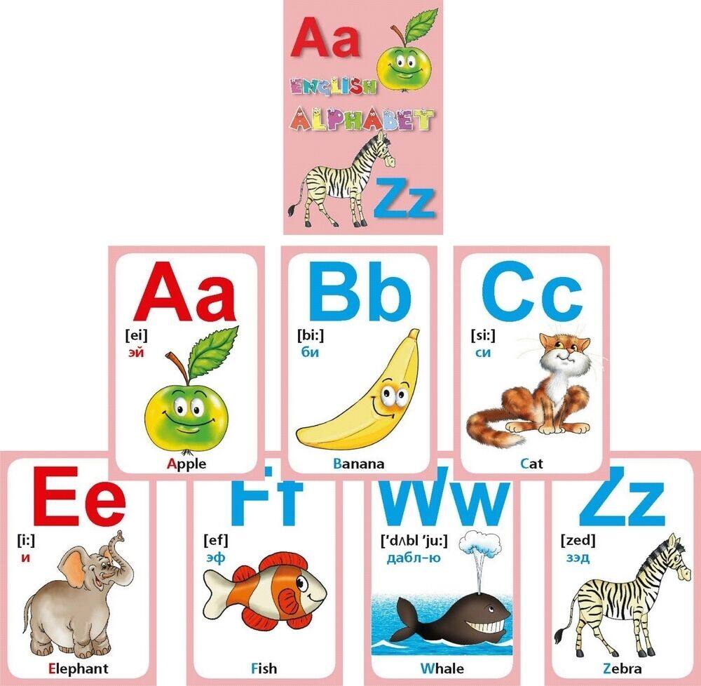 Игра Карточки Обучающие Алфавит английский