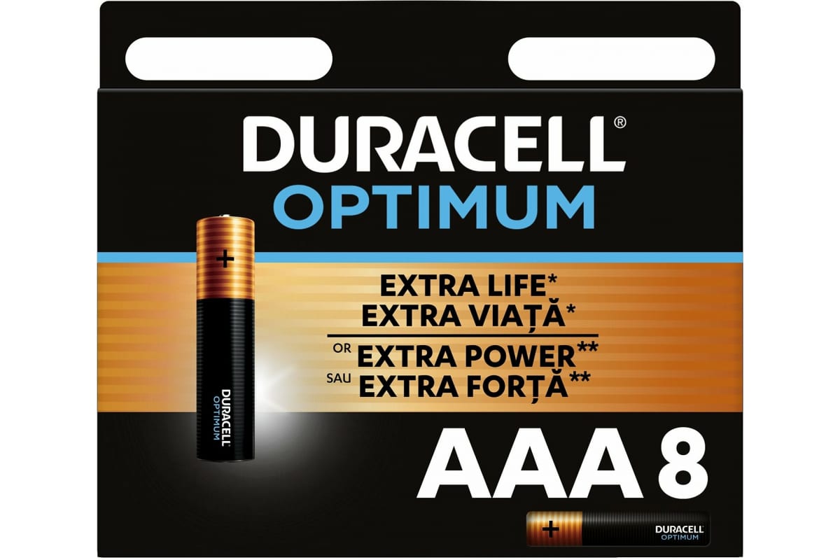 Батарейка LR03 OPTIMUM улучшенная технология Duracell