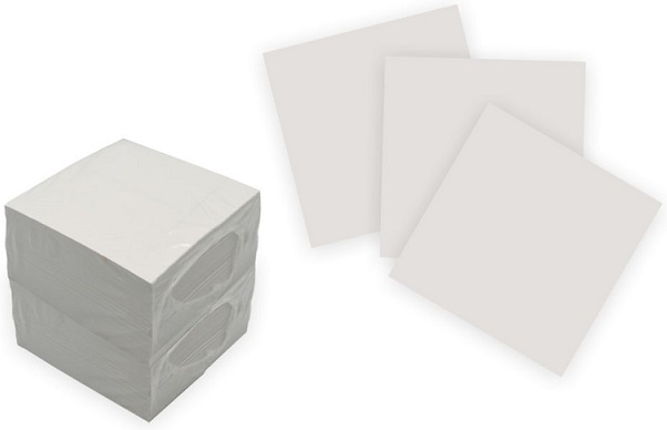 Бумага для записей "Куб" 90*90*90 в клетку белый 92% в п/э БумБел