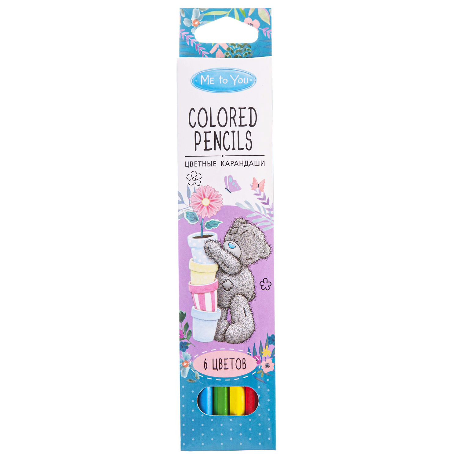 Цветные карандаши  6цв ECO "MeToYou" к/к заточ европод Hatber ECO