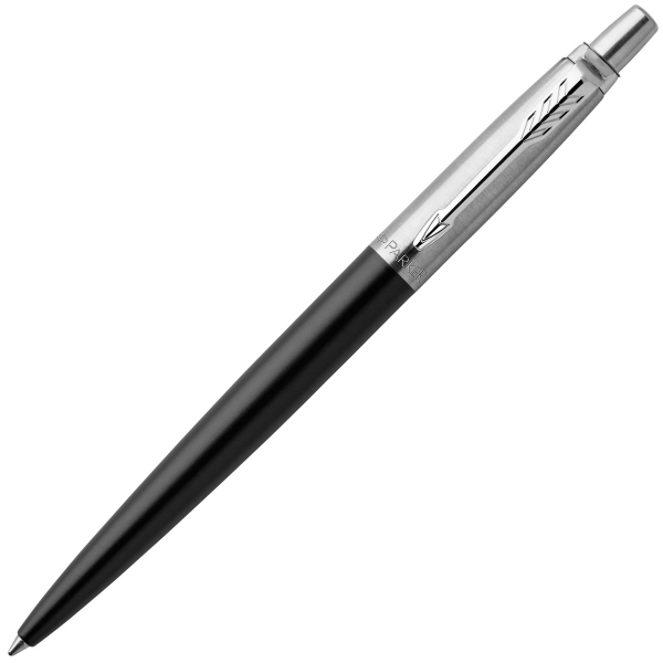 Ручка подарочная гелевая JOTTER Bond Street Black черный корпус из нерж. стали, колпачок и клип из нер PARKER