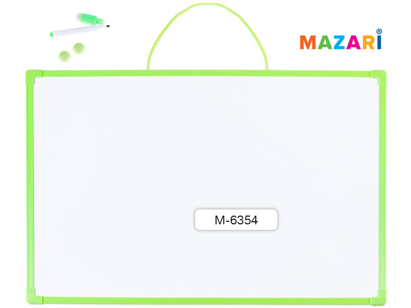 Доска магнитно-маркерная 35*50см маркер на магните+2 магнита ассорти Mazari