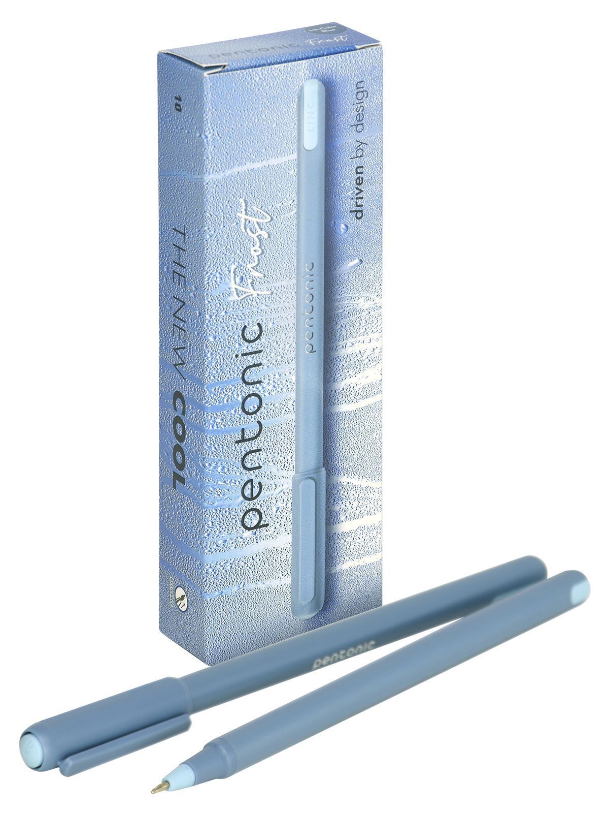 Ручка шариковая  синий 0, 7мм PENTONIC FROST игольч голуб. корп к/к LINC