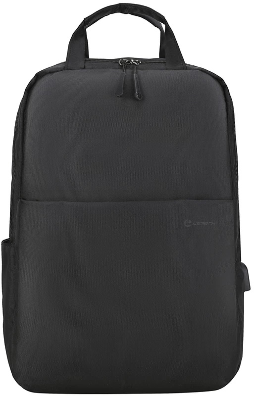 Рюкзак для ноутбука черный 3отд Black 45х34х13см Внешний USB порт Lamark